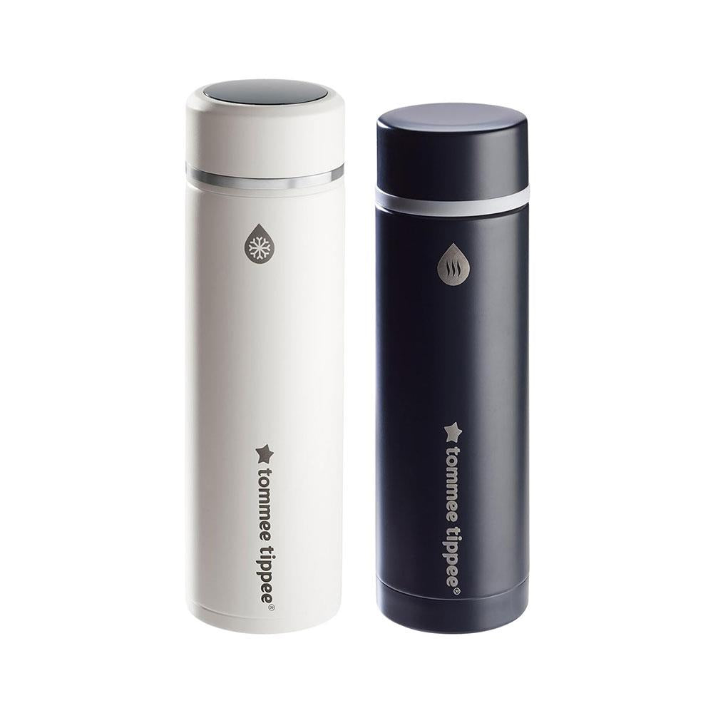 Tommee Tippee GoPrep Hot & Cold Flask Portable Formula Feed Maker Set - Back & White