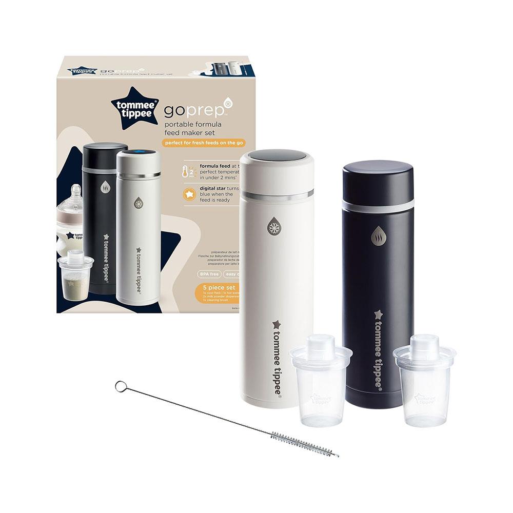 Tommee Tippee GoPrep Hot & Cold Flask Portable Formula Feed Maker Set - Back & White Secondary image