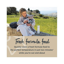 Tommee Tippee GoPrep Hot & Cold Flask Portable Formula Feed Maker Set - Back & White