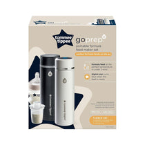 Tommee Tippee GoPrep Hot & Cold Flask Portable Formula Feed Maker Set - Back & White