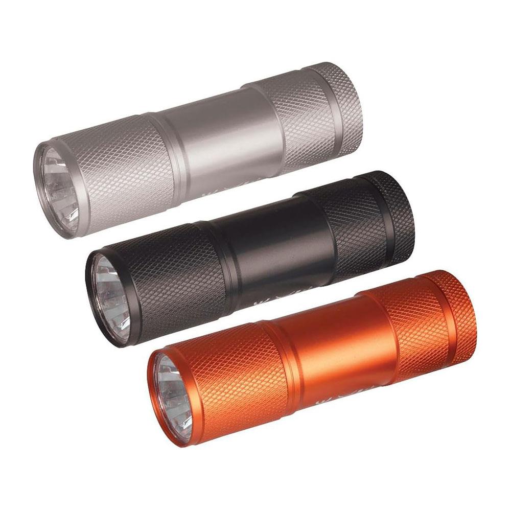 RAC Super Bright 9 LED Aluminium Torch Single - Black/Orange/Graphite Main image