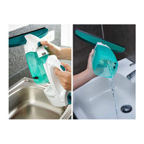 Leifheit Click System Dry & Clean Window Vacuum Cleaner 35 Mins Battery Life 100W - Turquoise