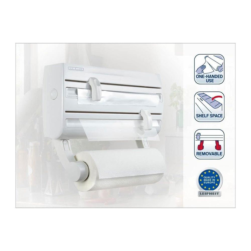 Leifheit Parat F2 Wall Mounted Kitchen Paper Towel Roll Holder - White Secondary image
