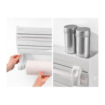 Leifheit Parat F2 Wall Mounted Kitchen Paper Towel Roll Holder - White