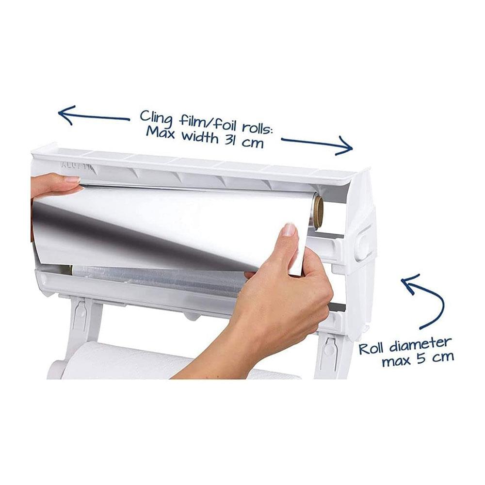 Leifheit Parat F2 Wall Mounted Kitchen Paper Towel Roll Holder - White