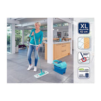 Leifheit Profi XL Micro Fibre Mop With Telescopic Handle - Turquoise