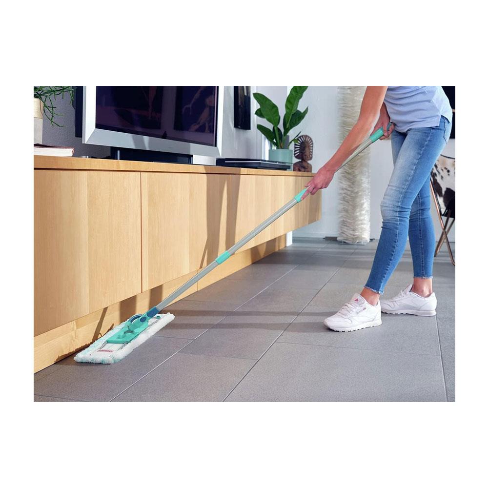 Leifheit Profi XL Micro Fibre Mop With Telescopic Handle - Turquoise