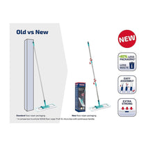 Leifheit Profi XL Micro Fibre Mop With Telescopic Handle - Turquoise