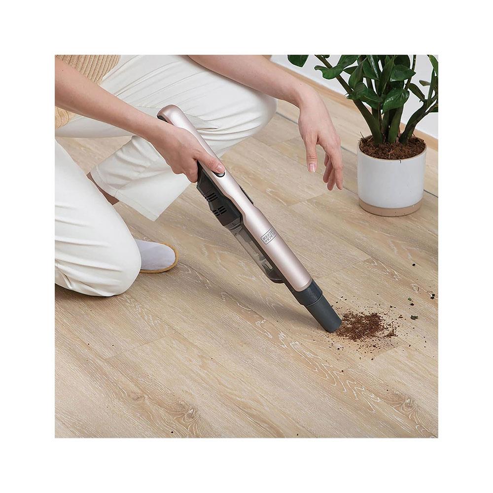 Black & Decker 12V Brushless Handheld Vacuum Cleaner Slim DustBuster - Rose Gold & Dark Titanium