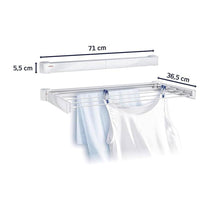 Leifheit Telegant 30 Protect Wall Mounted Airer Dryer Foldable Clothes Drying Rack - White