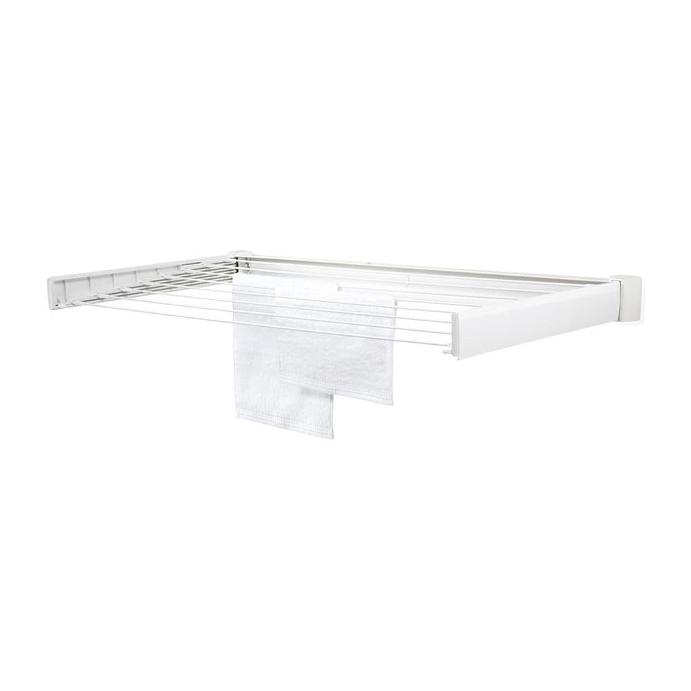 Leifheit Telegant 72 Protect Wall Mounted Clothes Laundry Airer Dryer 7.2m Drying Space - White