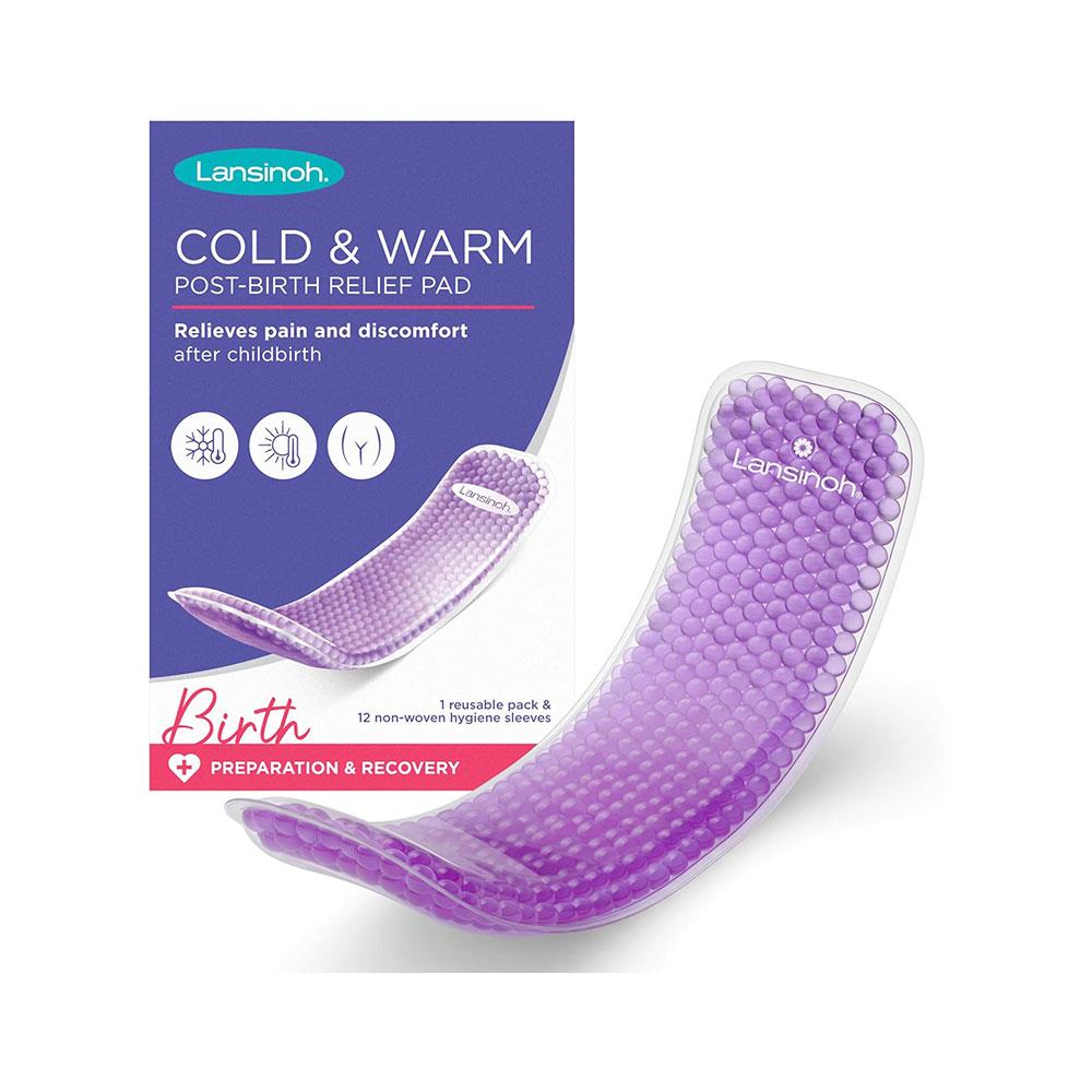 Lansinoh Cold & Warm Post-Birth Relief Pad Relieves Pain & Discomfort After Childbirth - Purple Main image
