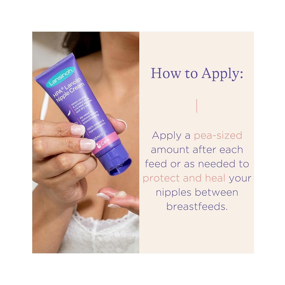 Lansinoh HPA Lanolin Nipple Cream Helps Soothe & Protect Sore Cracked Nipples & Dry Skin - 40ml