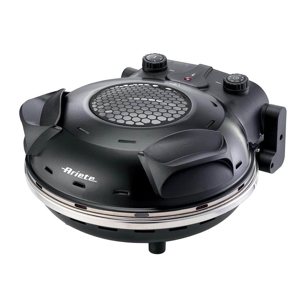 Ariete Single Pizza Oven With Viewing Window 2 Stainless Steel Pizza Paddles 1200W - Black