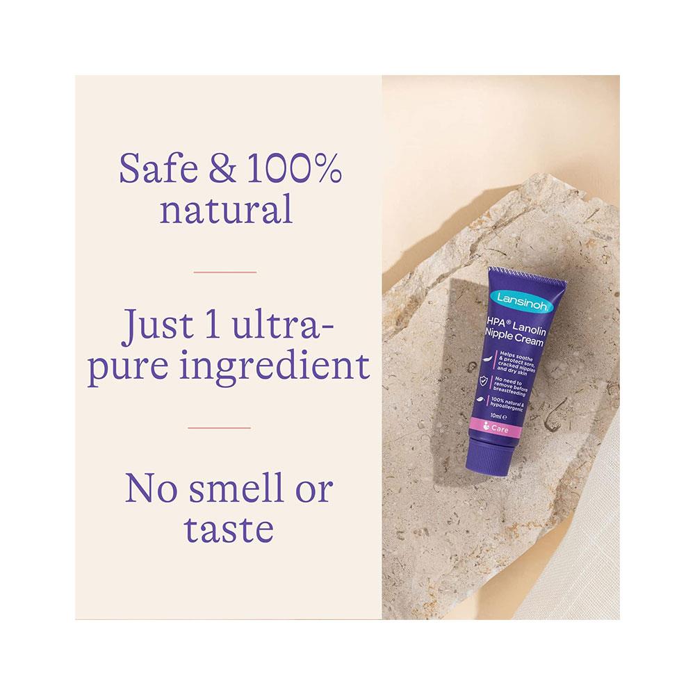 Lansinoh HPA Lanolin Nipple Cream Helps Soothe & Protect Sore Cracked Nipples & Dry Skin - 10ml Secondary image