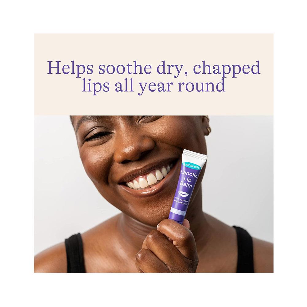 Lansinoh HPA Lanolin Lip Balm 7g Soothes & Protects Dry & Cracked Lips Actively Moisturises - Clear Secondary image