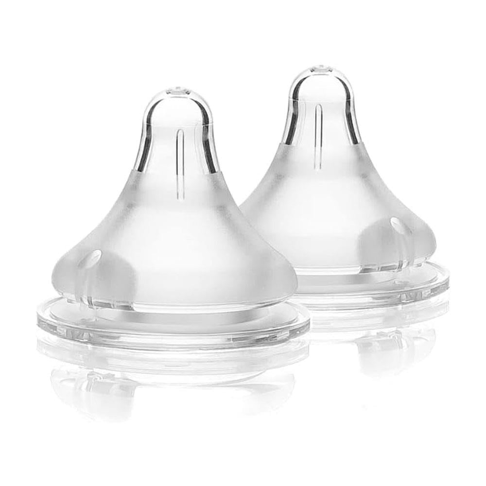 Lansinoh NaturalWave Slow Flow Teats 2 Pack - Transparent