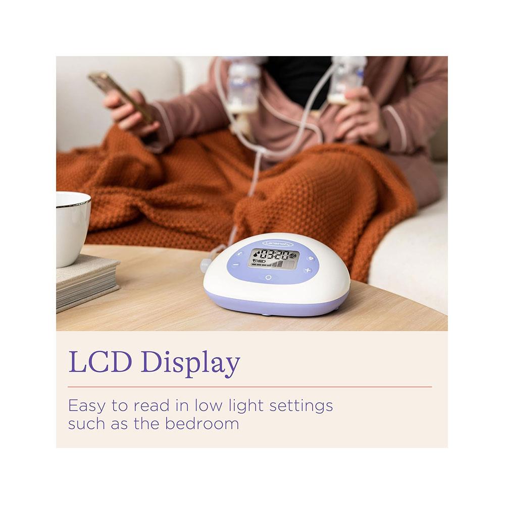 Lansinoh 2-In-1 Double Electric Milk Breast Pump With 2 x 160ml Feeding Bottles - Transparent Secondary image