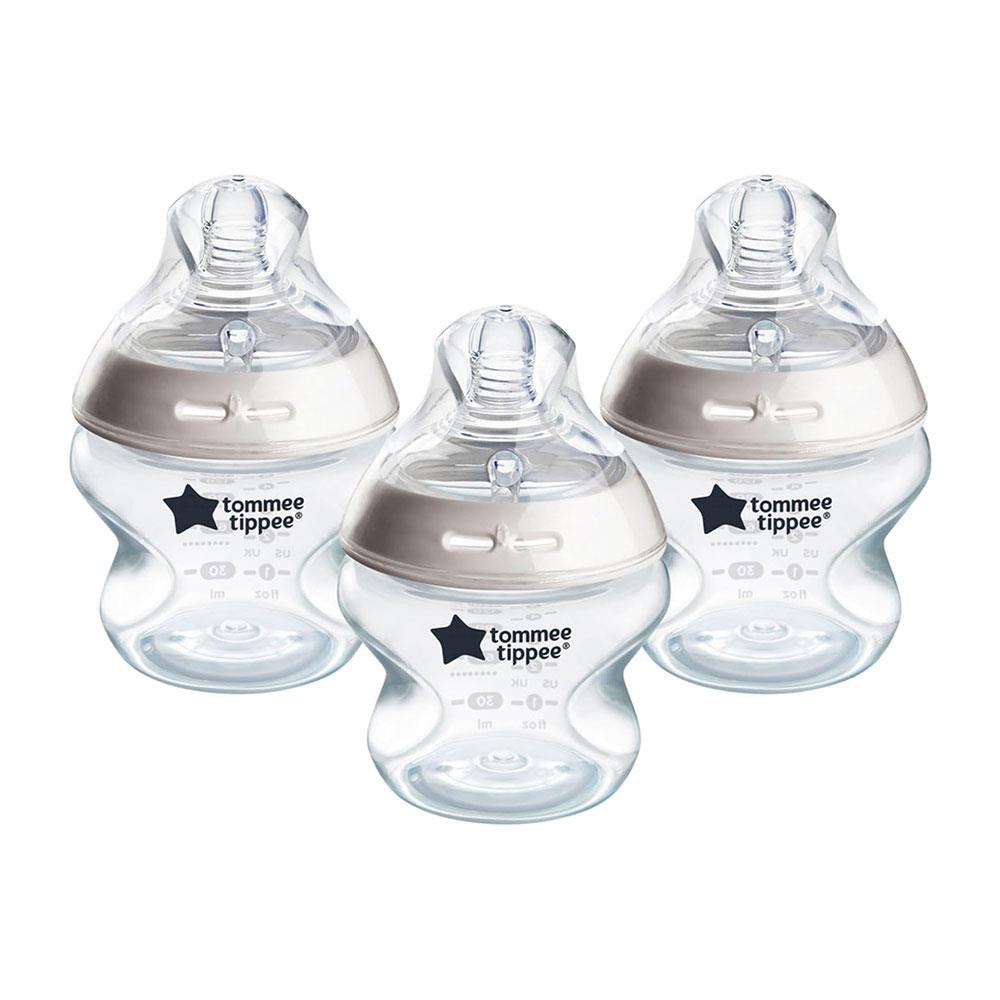 Tommee Tippee Closer To Nature Natural Start Anti-Colic Baby Bottle 150ml 0+ Months - Pack of 3 Main image