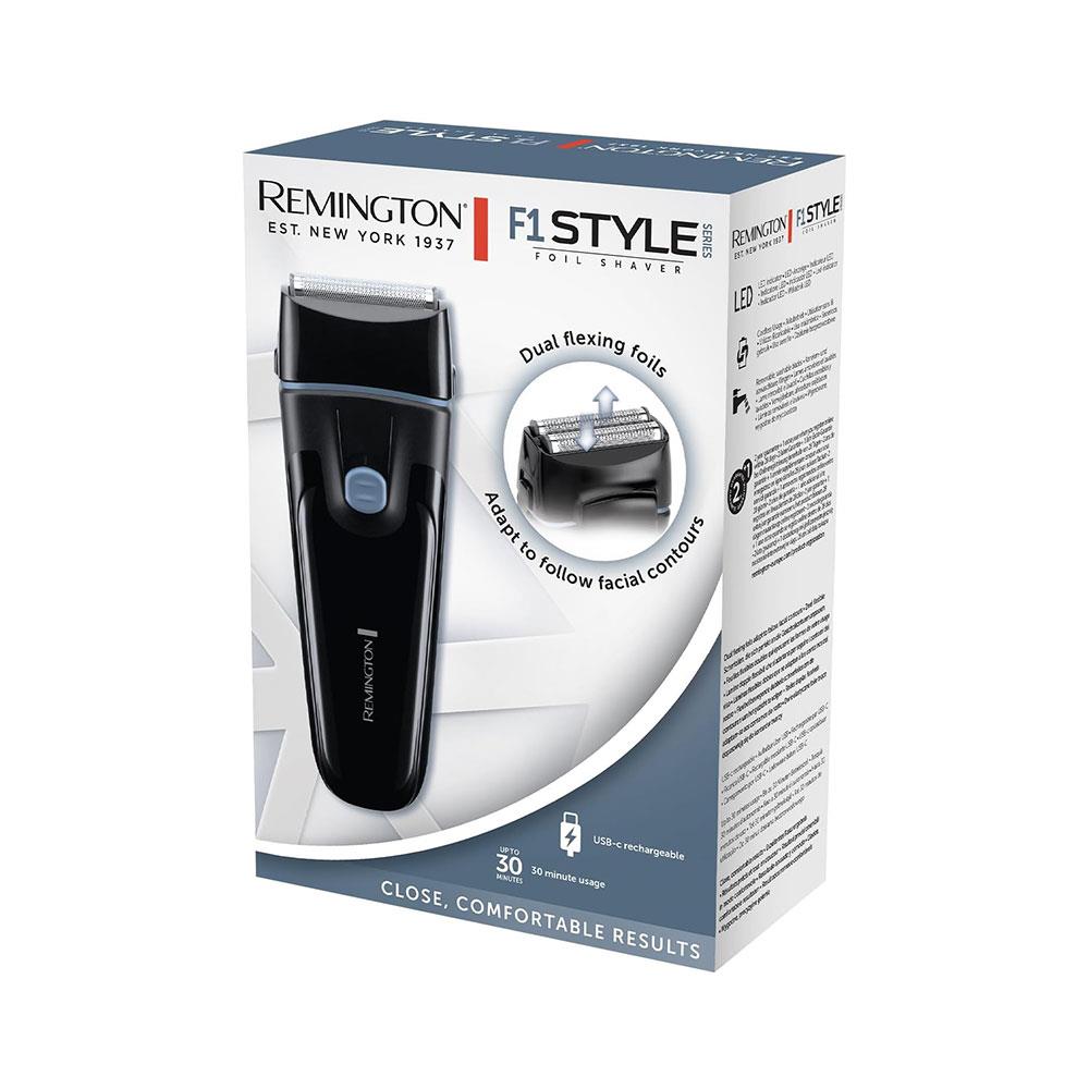 Remington F1 Style Series Foil Shaver USB-C Rechargable Mens Pop-up Trimmer Waterproof - Black