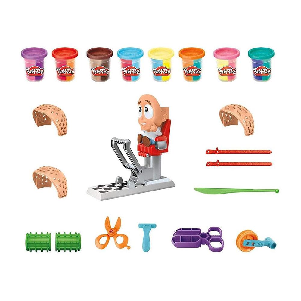 Play-Doh Crazy Cuts Stylist Hair Salon Pretend Play Toy With 8 Tri-Color Cans 57 Grams - Multicolour Main image