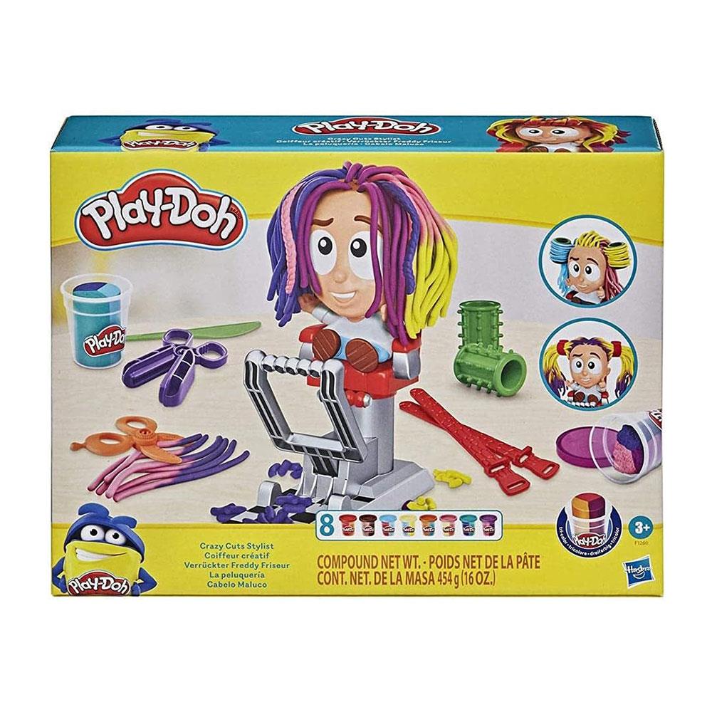 Play-Doh Crazy Cuts Stylist Hair Salon Pretend Play Toy With 8 Tri-Color Cans 57 Grams - Multicolour Secondary image