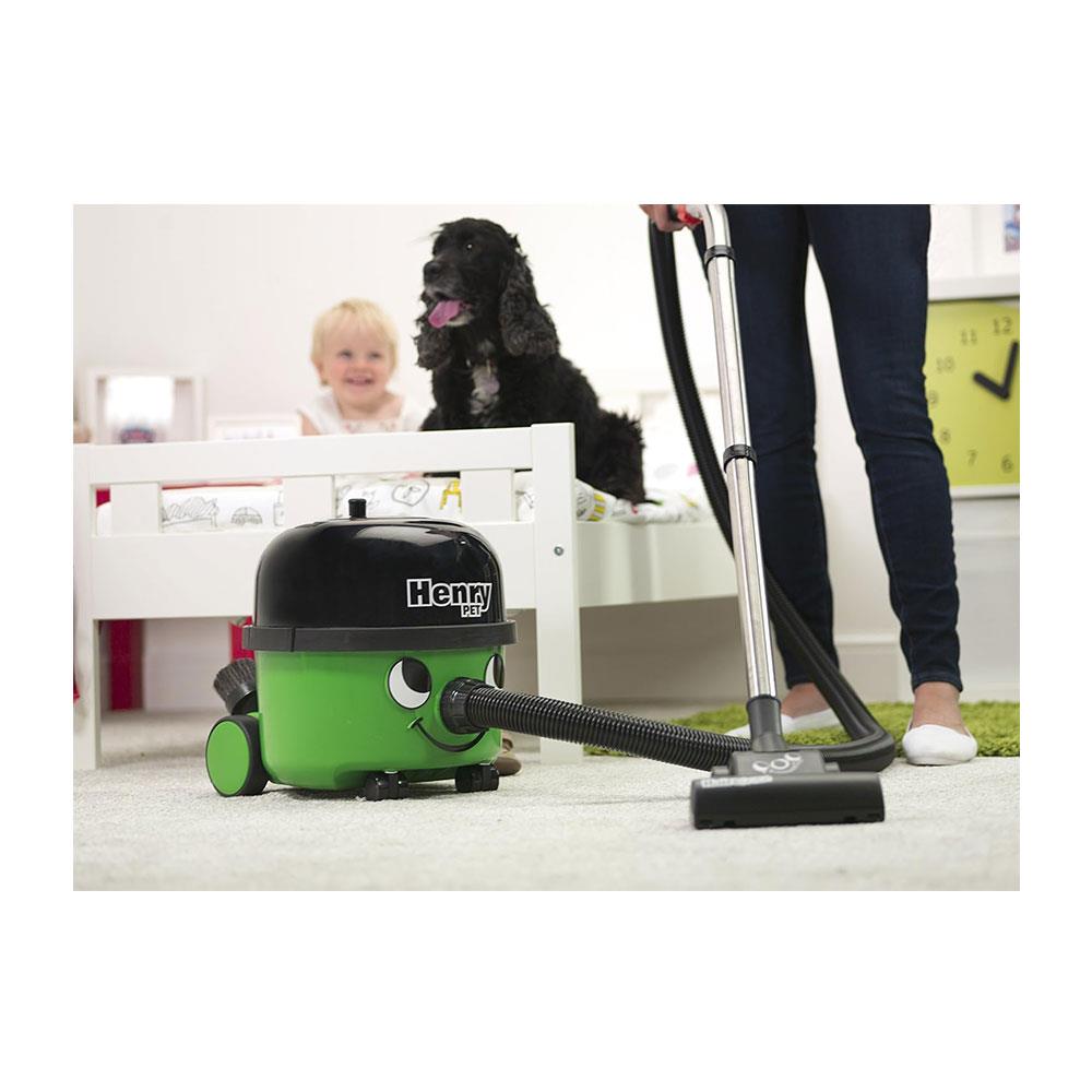 Numatic HENRY Pet Cylinder Bagged Vacuum Cleaner 620W 9 Litres - Green