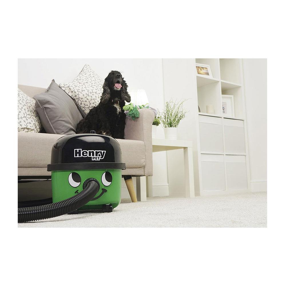 Numatic HENRY Pet Cylinder Bagged Vacuum Cleaner 620W 9 Litres - Green
