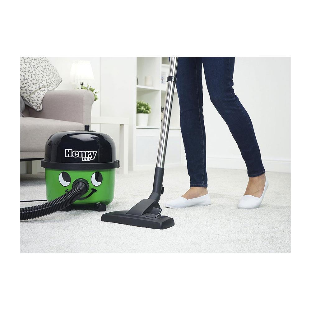 Numatic HENRY Pet Cylinder Bagged Vacuum Cleaner 620W 9 Litres - Green