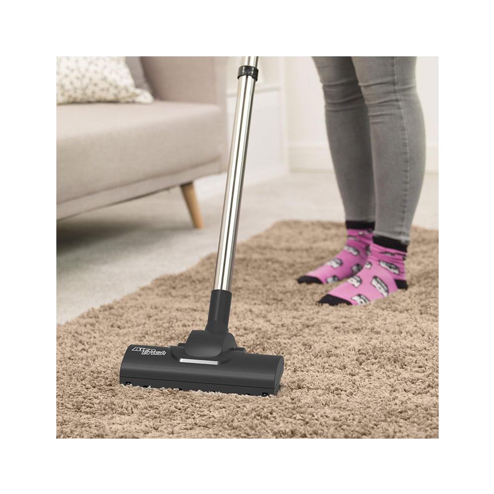 Numatic HENRY Turbo Cylinder Vacuum Cleaner With AiroBrush Turbo Head 620W 6 Litres - Red