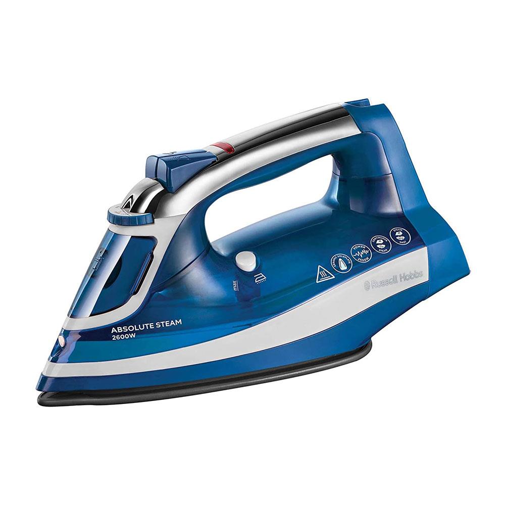 Russell Hobbs Absolute Steam Iron With Anti-Calc & Self Clean Functions 2600W - Blue/White