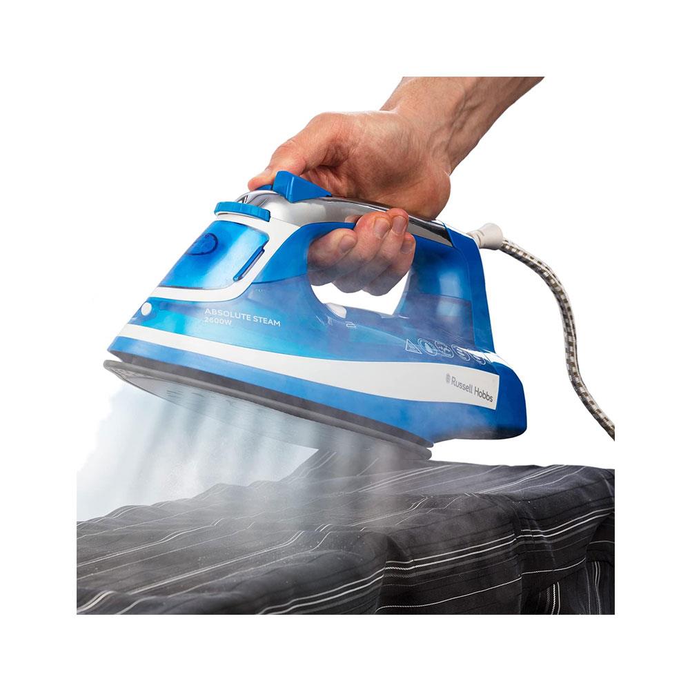 Russell Hobbs Absolute Steam Iron With Anti-Calc & Self Clean Functions 2600W - Blue/White Secondary image
