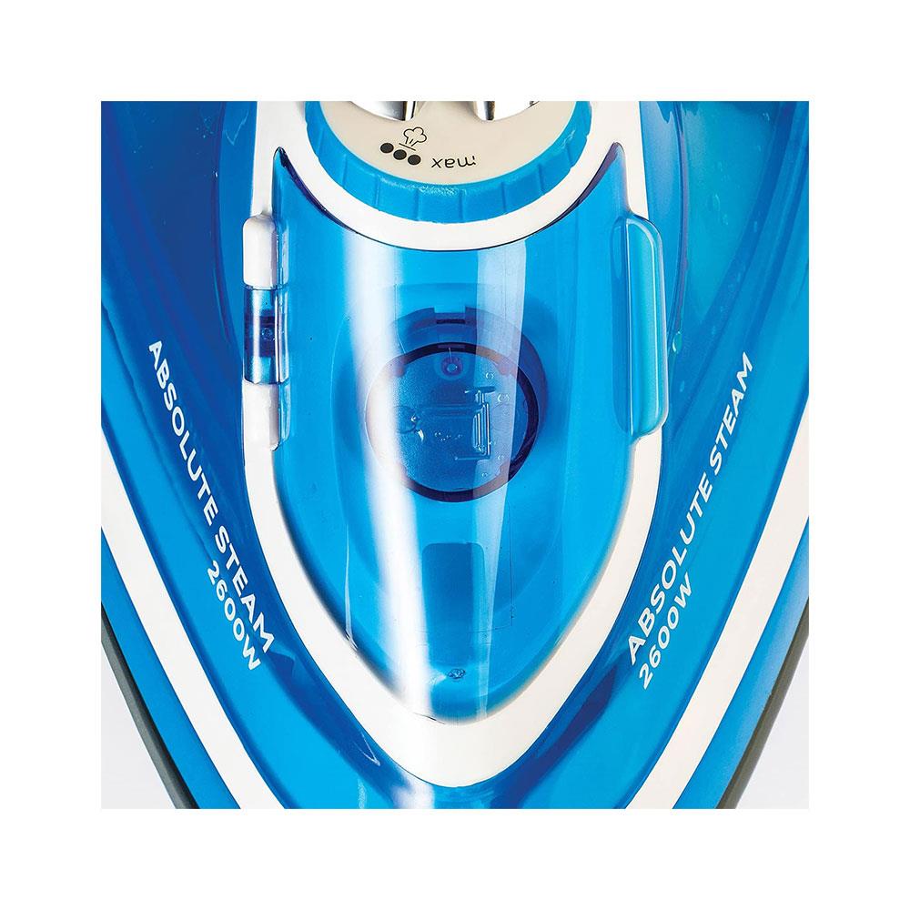 Russell Hobbs Absolute Steam Iron With Anti-Calc & Self Clean Functions 2600W - Blue/White