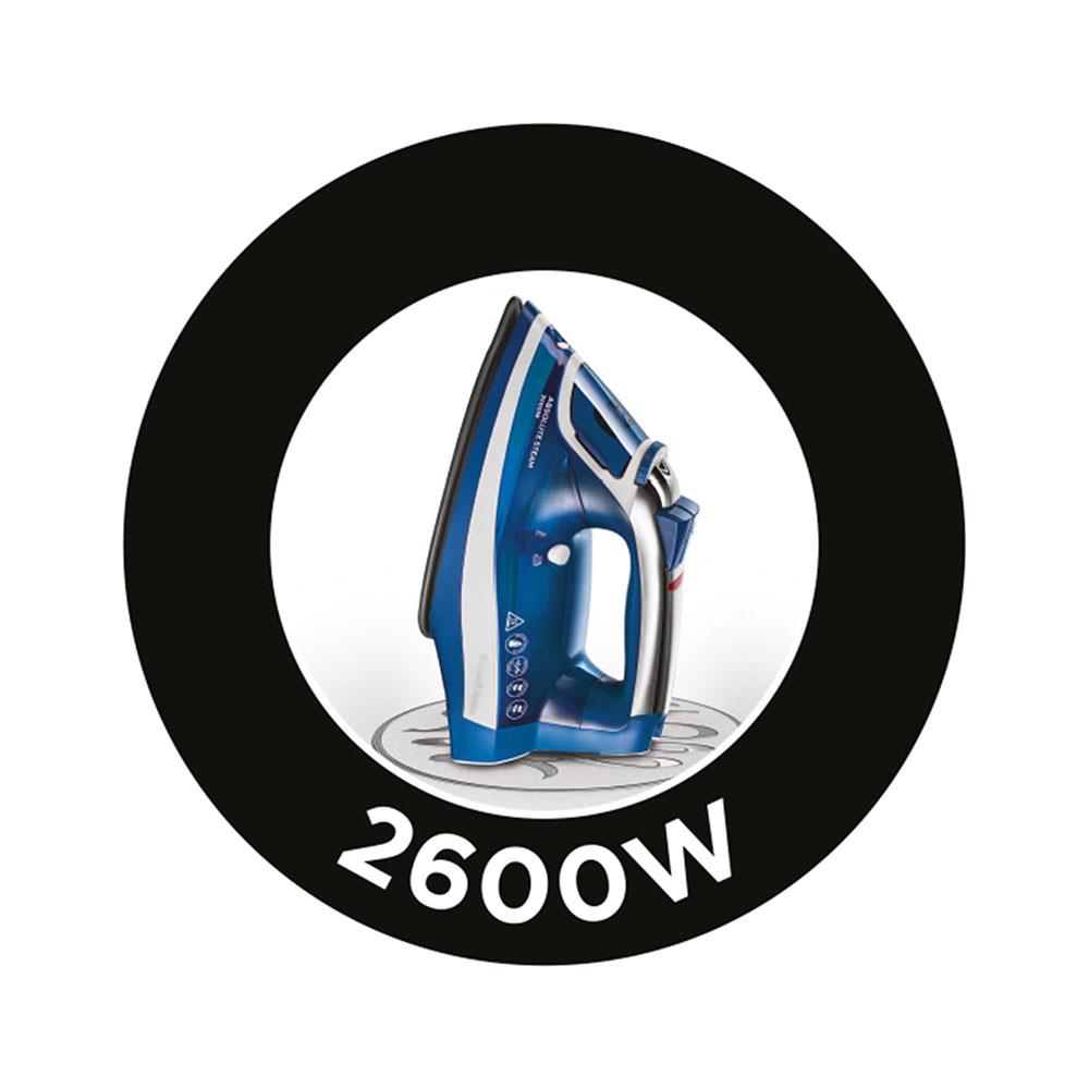 Russell Hobbs Absolute Steam Iron With Anti-Calc & Self Clean Functions 2600W - Blue/White