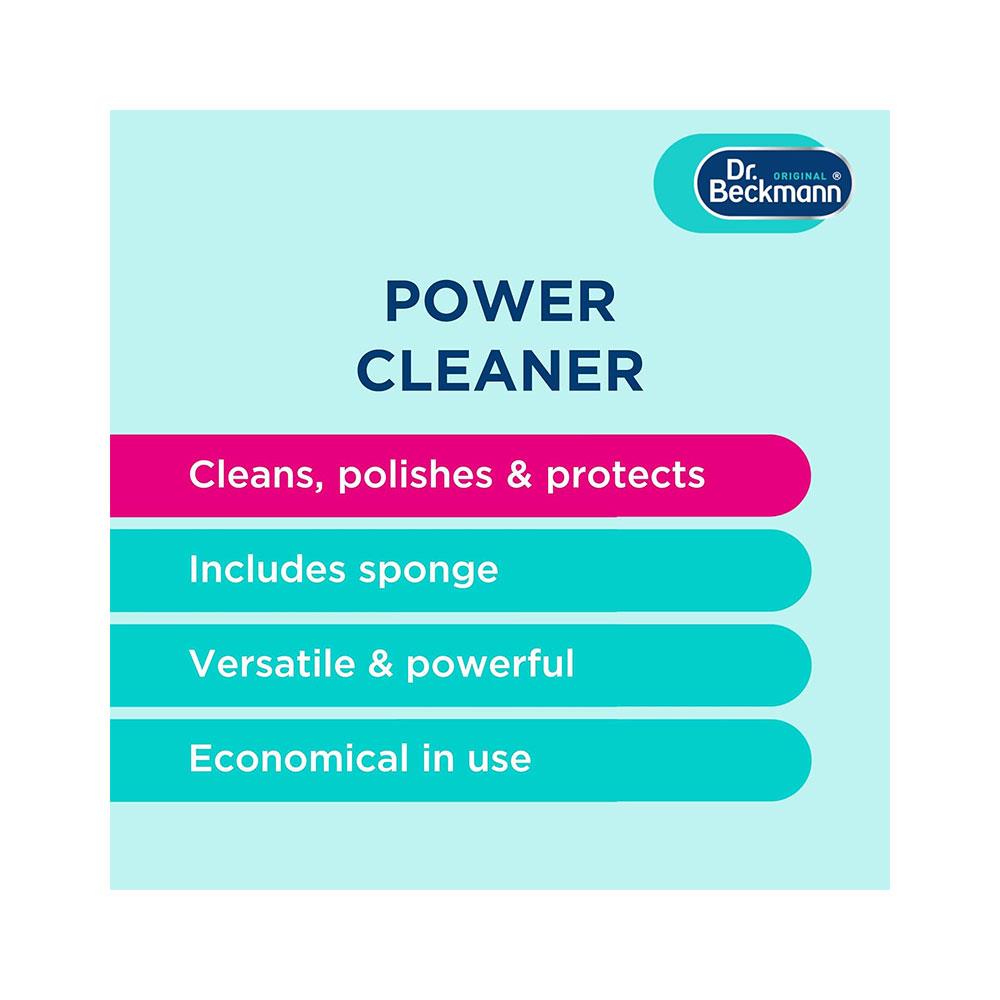 Dr. Beckmann Power Cleaner With Sponge Cleans Polishes & Protects - 550g Secondary image