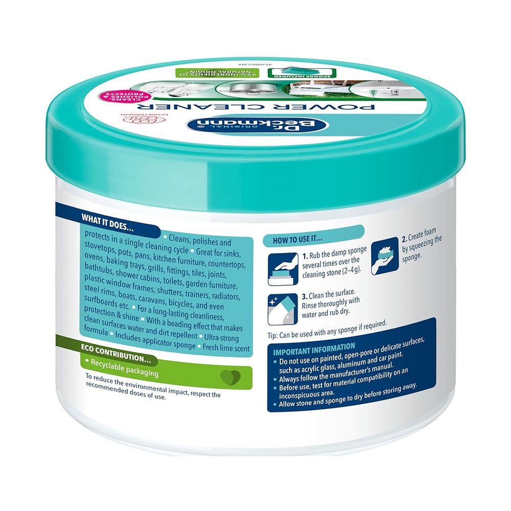Dr. Beckmann Power Cleaner With Sponge Cleans Polishes & Protects - 550g