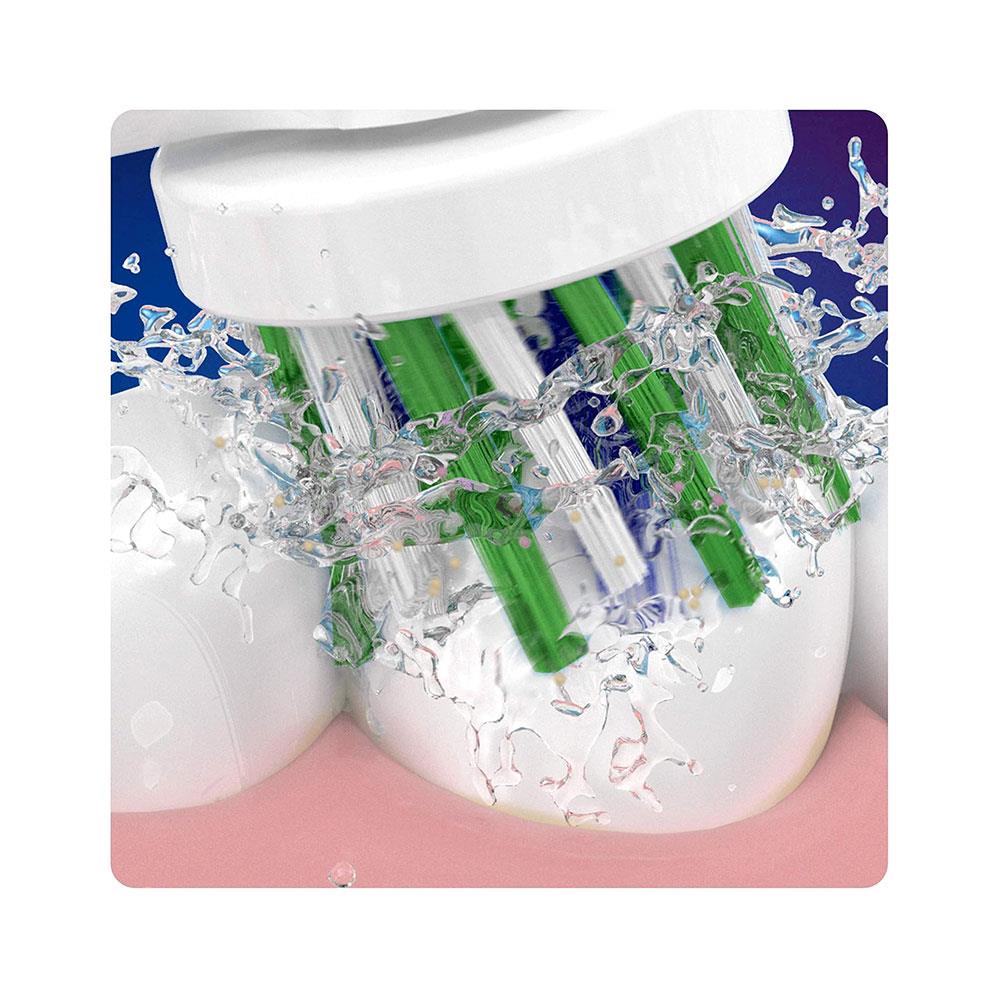 Oral-B Cross Action Toothbrush Heads 5 Pack With CleanMaximiser Technology - White