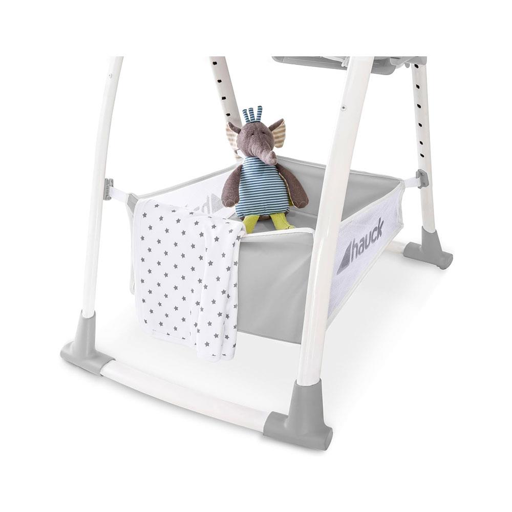 Hauck Sit N Relax 3 In 1 Highchair Compact Folding Fully Adjustable Suitable From Birth - Stretch Grey