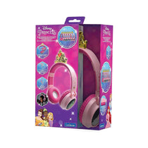 Lexibook Disney Princess 3D Design Bluetooth Headphones With Princess Crown - Pink
