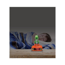 Lexibook Nintendo Super Mario 3D Yoshi Childrens Alarm Clock With Night Light Snooze - Orange/Green