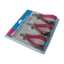 Hilka Tools Mini Plier 3 Piece Set Soft Grip Handles High Quality Carbon Steel - Red/Black