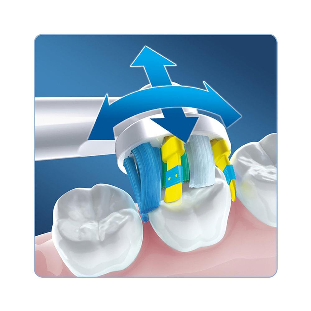 Oral-B Floss Action Replacement Rechargeable Toothbrush Heads 4 Pack - White