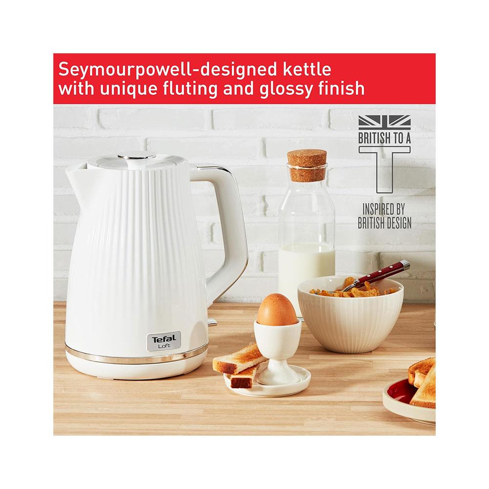 Tefal Loft Rapid Boil Traditional Cordless Electric Jug Kettle 3000 W 1.7 litres - Pure White Secondary image