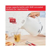 Tefal Loft Rapid Boil Traditional Cordless Electric Jug Kettle 3000 W 1.7 litres - Pure White