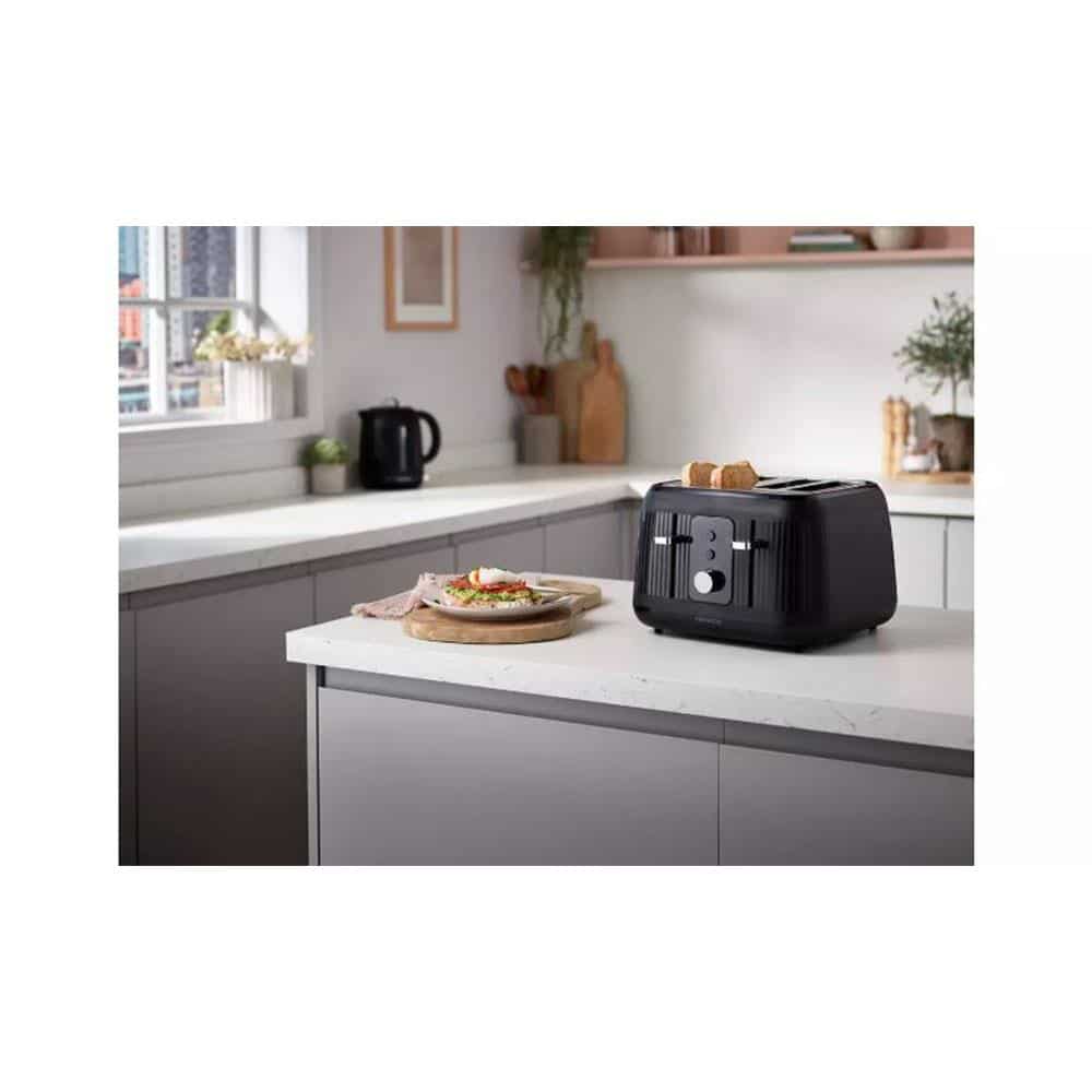Kenwood Dawn 4 Slice Toaster With 5 Browning Settings 1800W - Midnight Black