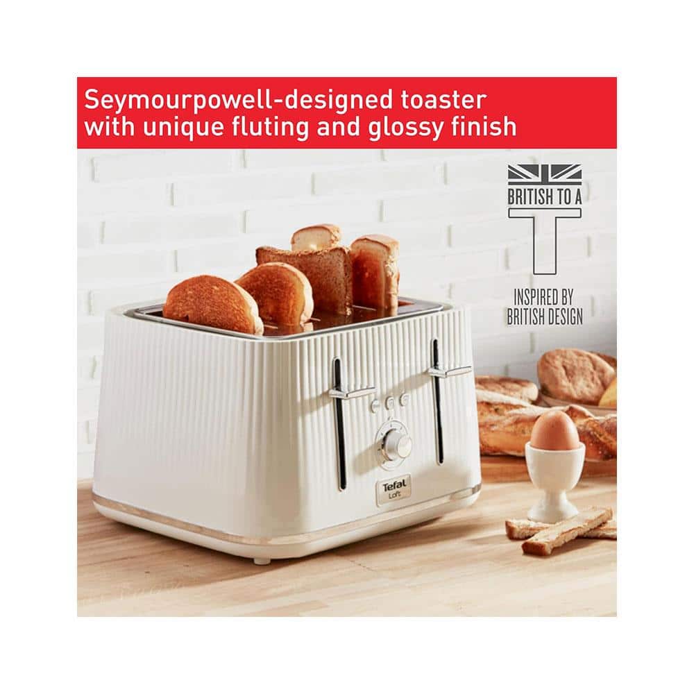 Tefal Loft 4 Slice Toaster With 7 Browning Levels 1700W - Pure White Secondary image
