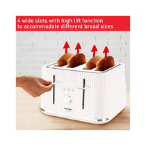 Tefal Loft 4 Slice Toaster With 7 Browning Levels 1700W - Pure White