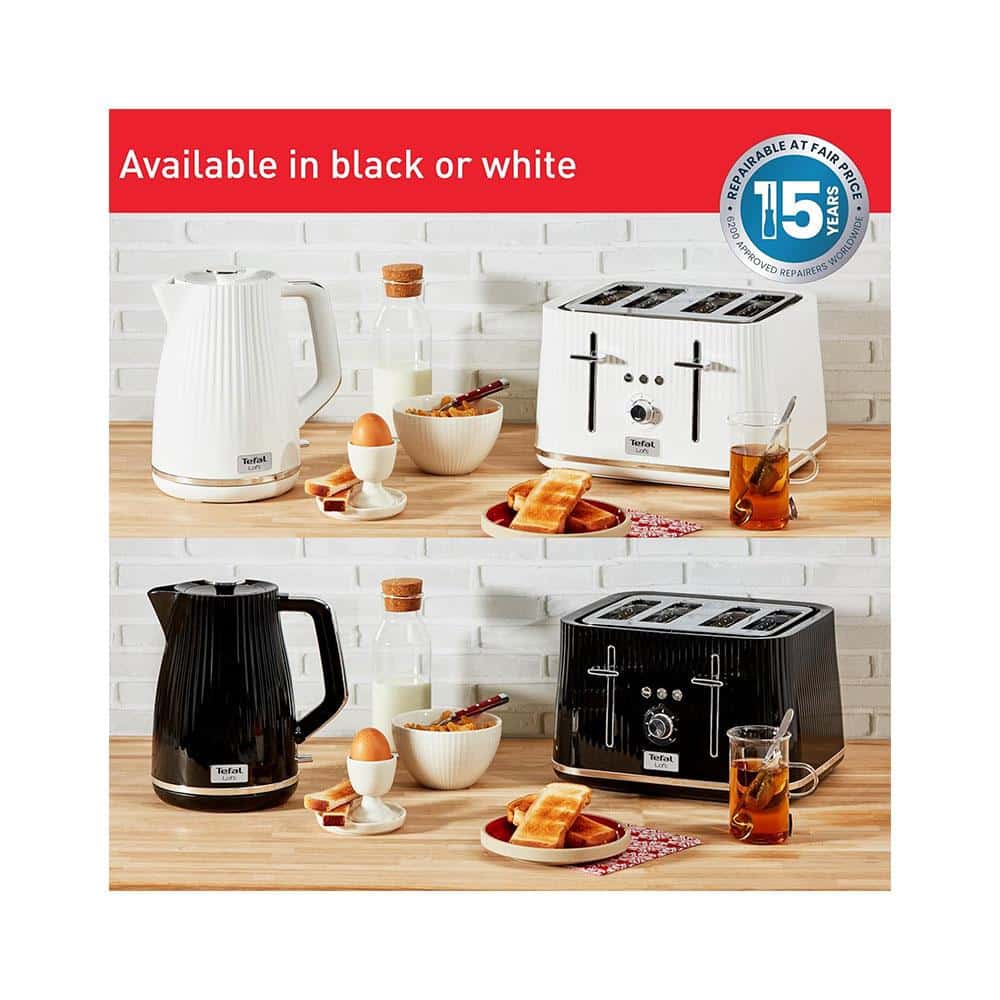 Tefal Loft 4 Slice Toaster With 7 Browning Levels 1700W - Pure White