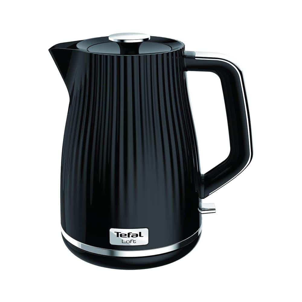 Tefal Loft Rapid Boil Traditional Cordless Electric Jug Kettle 3000W 1.7 Litres - Noir Black Main image