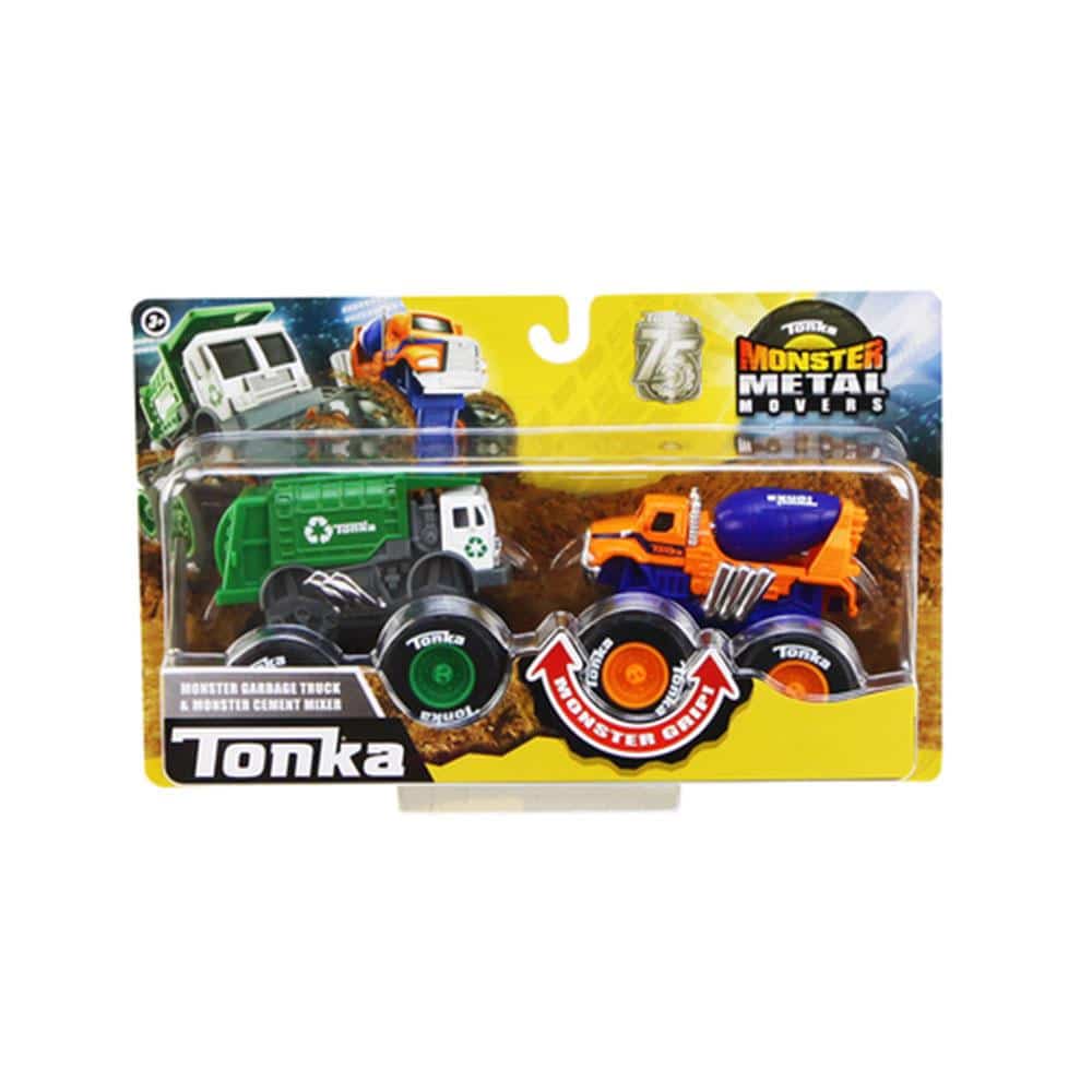 Tonka Monster Metal Movers Combo Pack Kids Construction Vehicle Toys - City Service